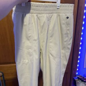 CALIA LEATHER JOGGERS